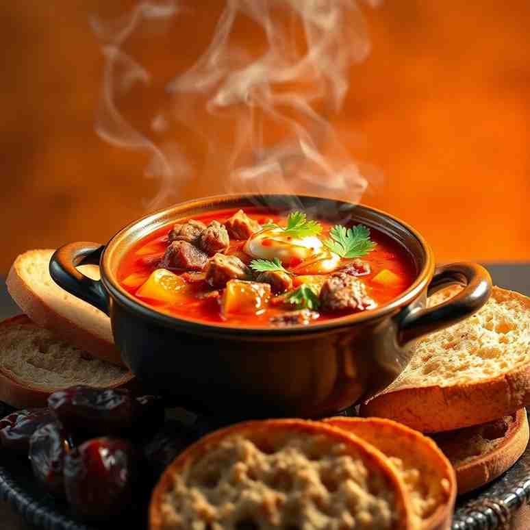 Algerian Chorba Frik Spicy Broth Soup Recipe